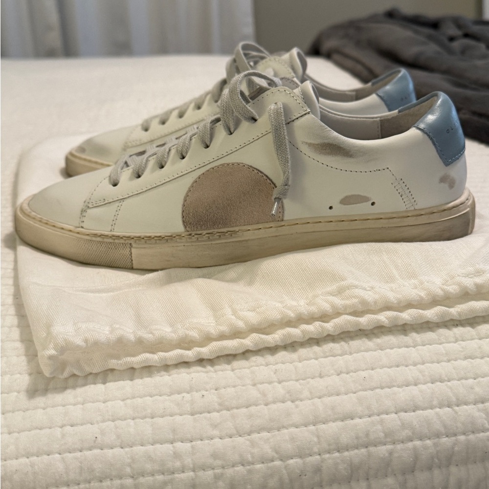 Oliver Cabell White and Blue Women's Sneakers
